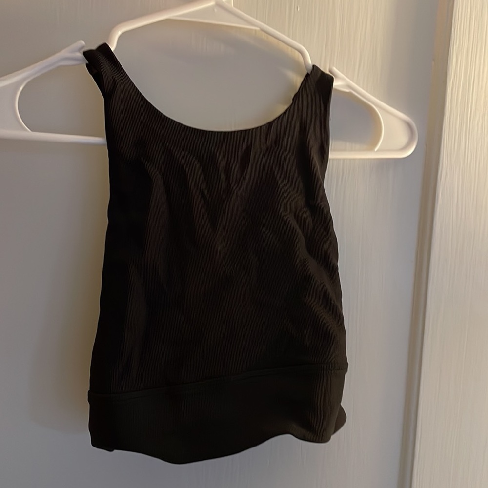 Lululemon Energy Bra High Neck Long Line Rib 8 - Picture 3 of 7